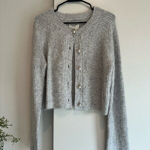 Abercrombie & Fitch Light Gray Women's Cardigan